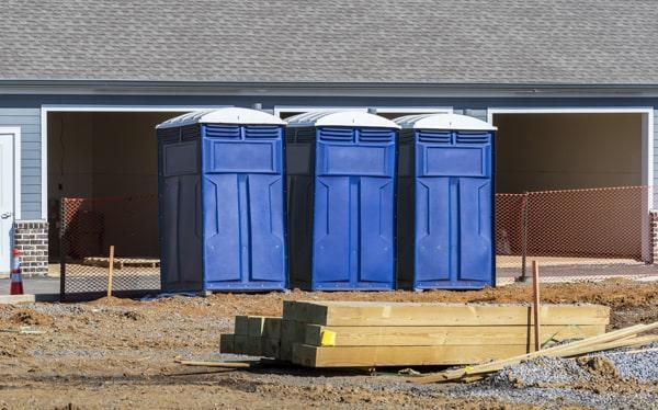 construction site portable toilets offers weekly cleaning and maintenance services for all of our portable restrooms on construction sites